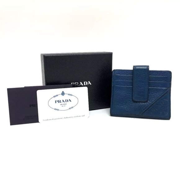 PRADA logo Business Card Holder Pass Case Card Case Card Slot Card Case - Picture 16 of 16